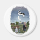 COW JUMPED OVER THE MOON REFRIGERATOR MAGNET