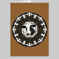 Cow kaleidoscope mandela cards