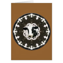 Cow kaleidoscope mandela card