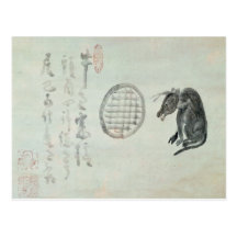 Cow, Oval Window and Haiku Post Cards