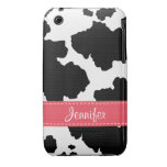 Cow Print iPhone 3 Case Mate Pink