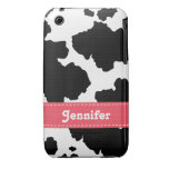 Cow Print iPhone 3 Case Mate Pink