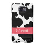 Cow Print Samsung Galaxy S Case Pink