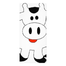 cow rack card template