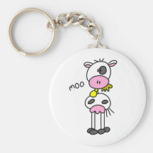 Cow Says Moo Tshirts and Gifts Key Chain