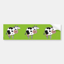 cow scrapbook sticker bumper stickers