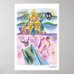 Cow skull pyramid by Talisblood posters