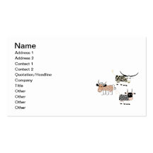 Cow Trio Business Cards