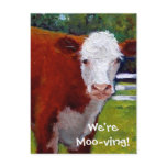 COW: WE'RE MOVING CARD POST CARDS