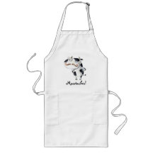 Cow with Moustaches Aprons