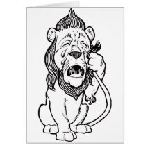 Cowardly Lion Greeting Cards