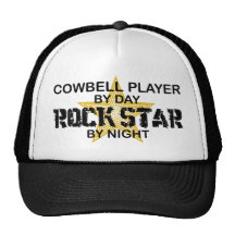 Cowbell Player Rock Star by Night Hats