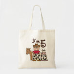 Cowboy 5th Birthday Tote Bags