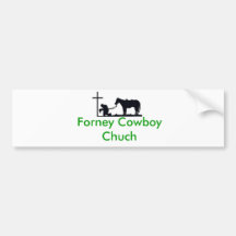 cowboy_and_cross, Forney Cowboy Chuch Bumper Stickers