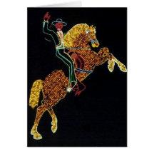 Cowboy and Horse Card