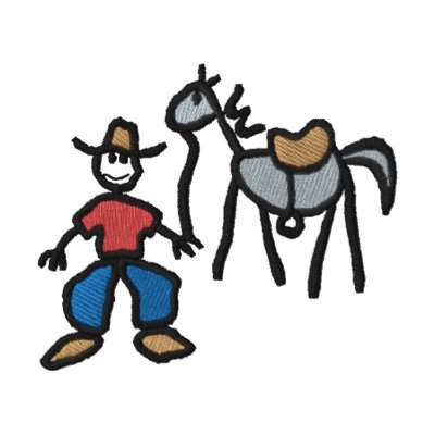 Cowboy and Horse by ZazzleEmbroidery