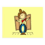 Cowboy at Saloon Tshirts and Gifts Postcards