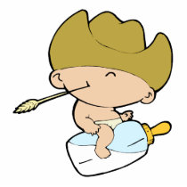 cowboy baby acrylic cut out
