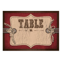 Cowboy Baby Table Card Flat Mini 2 Business Card Templates