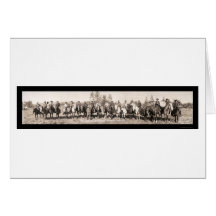 Cowboy Band Oregon Photo 1911 Card