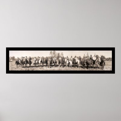 Cowboy Band Oregon Photo 1911 Posters by lc_panoramicphotos