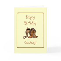 Cowboy Birthday Card