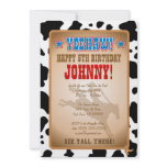 Cowboy Birthday Party Invitation