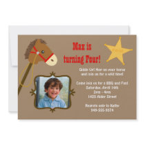 Cowboy Birthday Party Invitation