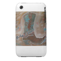 Cowboy Boot Phone Cover iPhone 3 Cases
