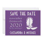Cowboy Boot Save The Date Announcement (Purple)