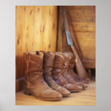 Cowboy boots 4 poster