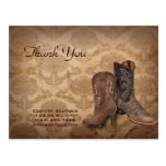 cowboy boots western country fashion business postcards