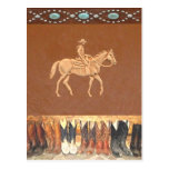 "Cowboy & Boots" Western Postcard