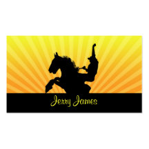 Cowboy business cards