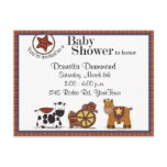 Cowboy/Cowgirl Baby Shower Invitation Postcard