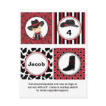 Cowboy Cupcake Toppers