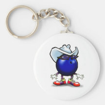 Cowboy de bowling porte-clef