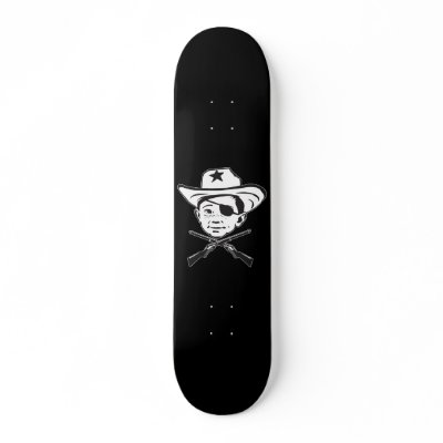 Cowboy, Eye shot out! Skateboard by jamierushad