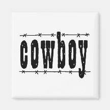 Cowboy Fridge Magnet