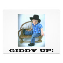 Cowboy Giddy Up Invitation