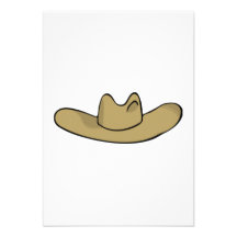 Cowboy Hat Personalized Announcements