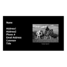Cowboy Horse & Mule Business Card