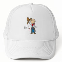 Cowboy Howdy T-shirts and Gifts Trucker Hats
