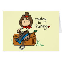 Cowboy in Training Tshirts and Gifts Greeting Card