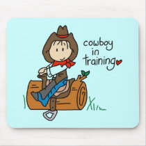 Cowboy in Training Tshirts and Gifts Mouse Pads