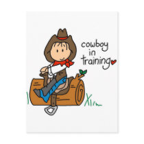 Cowboy in Training Tshirts and Gifts Postcard