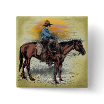 Cowboy n Sunset Buttons