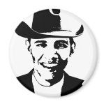 Cowboy Obama magnets