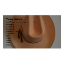 cowboy or cowgirl hat business card templates