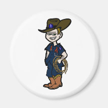 Cowboy Paramedic Magnets
